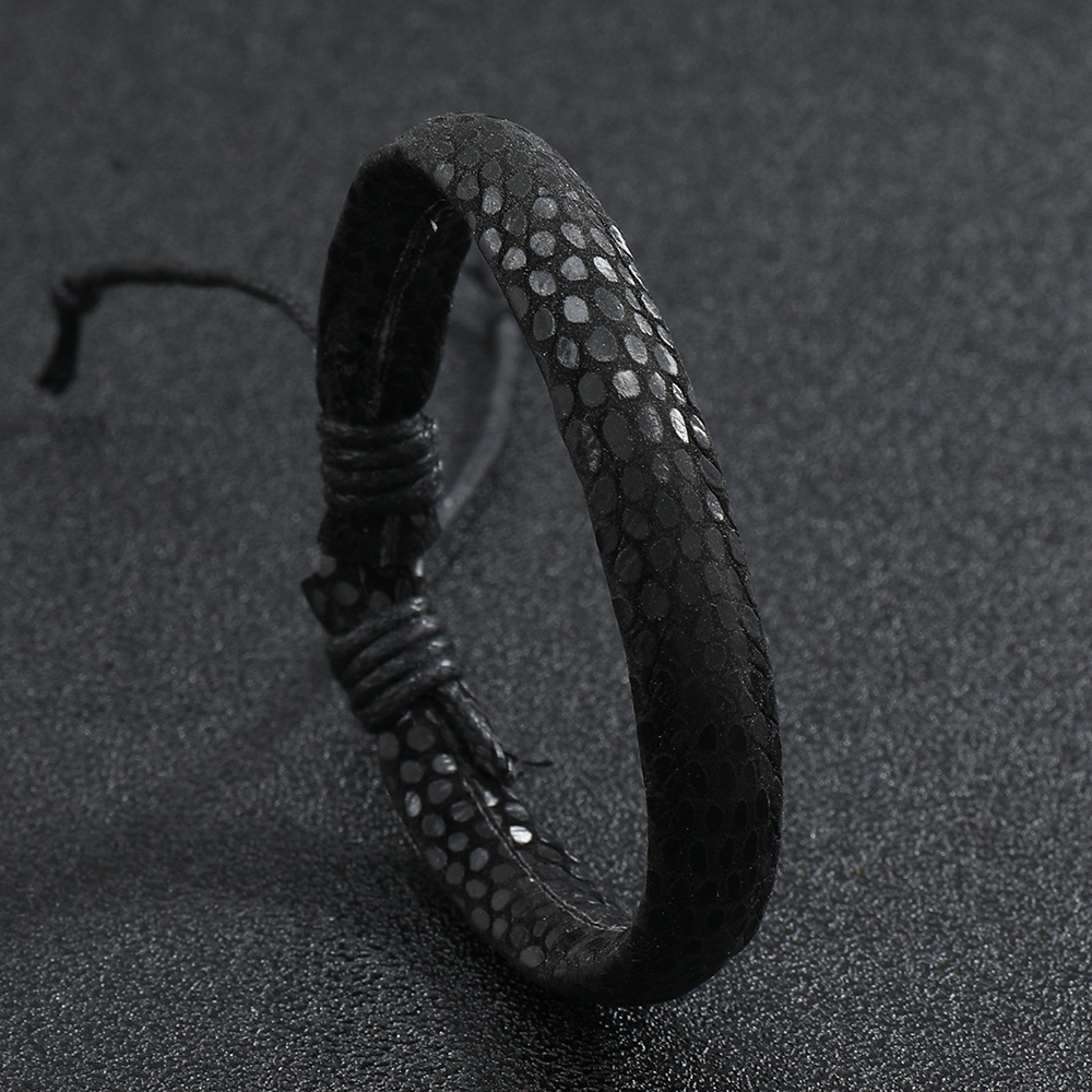1pc PU Braided Bracelet Unisex Versatile Accessory Gift
